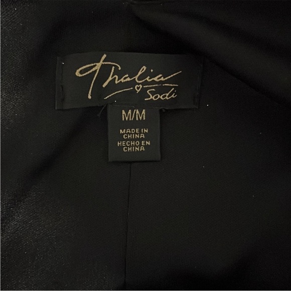 SHIMMERING GOLD BLACK JUMPSUIT BY THALIA SODI, SIZE: MEDIUM